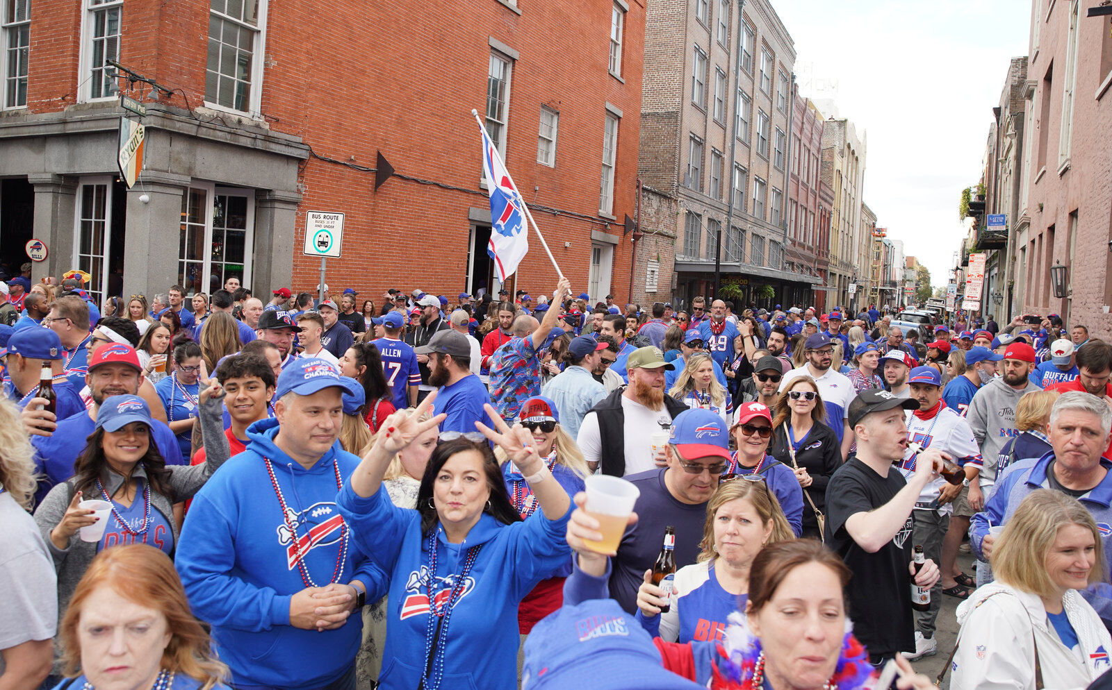 Buffalo Bills packers of NOLA Takeover Parade